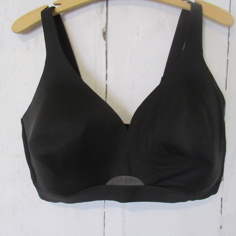 Cacique Bra 44DDD Black Lightly Lined No Wire Full Coverage‎ Plus Size Wireless